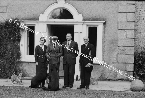 F M MAJOR ALEXANDER AND MRS ALEXANDER  AND BRIAN BELLEW OF BARMEATH